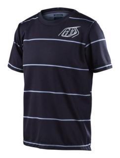 Detský dres Troy Lee Designs Flowline SS Jersey, Revert, black, youth  - L