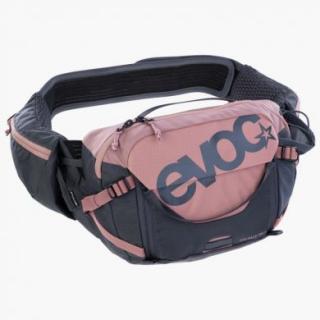 ĽADVINKA EVOC HIP PACK PRO 3 + 1,5l VAK NA VODU Black - Dusty Pink - Carbon Grey