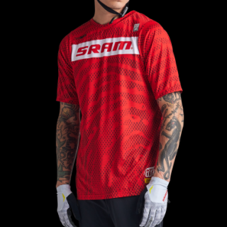 Pánsky dres Troy Lee Designs Skyline Air SS Jersey, SRAM Roots, fiery red - L