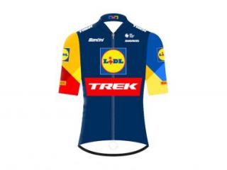 Replika dámskeho závodného dresu Santini Lidl-Trek - L