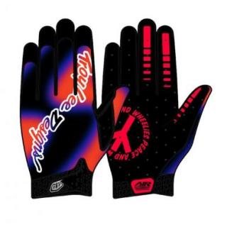 TLD AIR RUKAVICA Lucid Black / Red - M