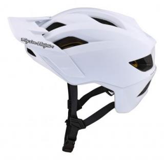 Troy Lee Designs Flowline MIPS Helmet, Point, White - M/L (57-59cm)