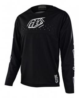 Troy Lee Designs Sprint Jersey, Icon, black, youth - L