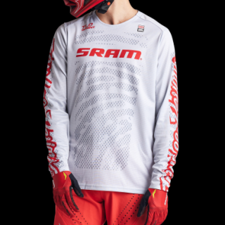 Troy Lee Designs Sprint Jersey, SRAM Shifted, cement - L