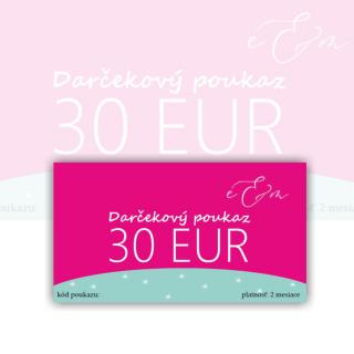 Darčekový poukaz v hodnote 30 EUR