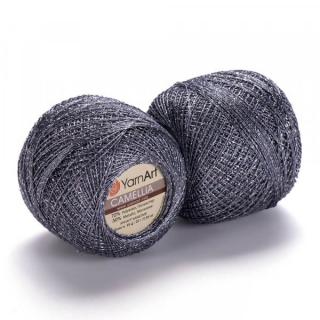 Yarn Art Camellia 424 dymovo šedá strieborná