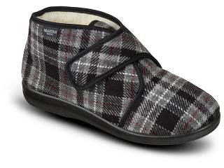 Pánske celé papuče Mjartan na suchý zips - zateplené vysoké (Vysoké papuče pre seniorov)