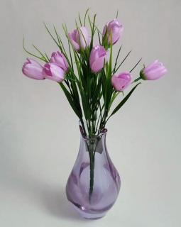 Umelá kytica - krokus fialový (Umelý tulipán - fialový )