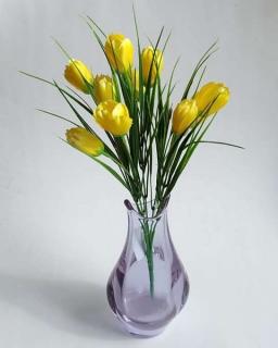 Umelá kytica - krokus žltý (Kytica tulipán žltý )