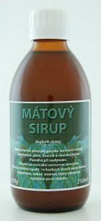 Mätový sirup s karamelom