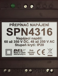 Přepínač napájení SPN4316 pro MR4316AC NG