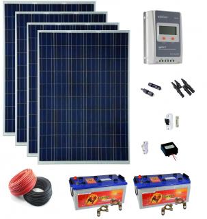 Solární ostrovní elektrárna 12 V / 1520 Wp