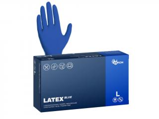 Espeon Latexové rukavice LATEX BLUE 100 ks, nepudrované, modré, 5.3 g Velikost: L