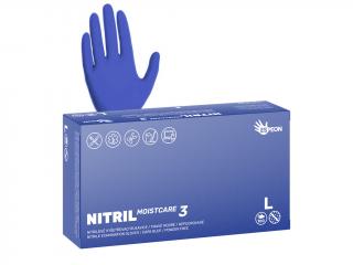 Espeon Nitrilové rukavice NITRIL MOISTCARE3  100 ks, nepudrované, tmavo modré, 3.4 g Velikost: L