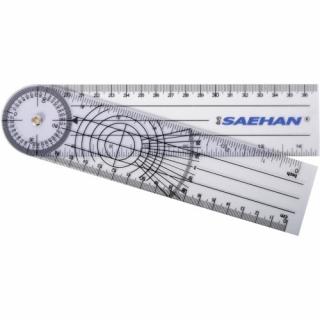 Goniometer 20 cm 360° po 2° plastový