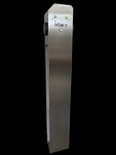 EV Expert EVECUBE 2B - column AC charging station | 2 ports | 2x22KW (offline), Dynamic load management Yes (controls power consumption), Type of connection 2P socket T2 + cable T2, 5M (spiral), Request for custom graphics + logo No, Extended warranty  60