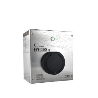 EV Expert EVECUBE B - 22kW AC charging station , Dynamic load management None, Type of connection 1P Spiral charging Cable Type2 with 8 meters, Request for custom graphics + logo No, Extended warranty  60 months - for a surcharge