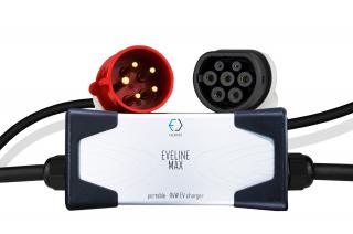 EVELINE Max - Smart portable charger TYPE 2 - CEE 5-PIN | 16A | 3phase | 11kW | 5m, Wall Holder for portable charger  None