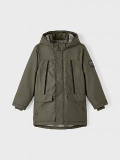 Chlapčenská zelená bunda parka NAME IT 16 rokov / 158cm