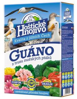 Hoštické hnojivo guáno z trusu morských vtákov - 1 kg