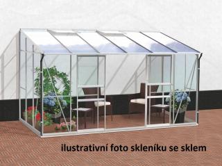 Skleník VITAVIA IDA 7800 PC 4 mm strieborný