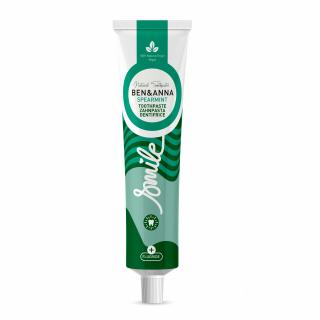 Ben & Anna Fluoridová zubná pasta (75 ml) - Spearmint - s čerstvou mätou