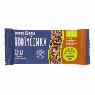 Dobré časy Tyčinka sezamovo-lněná s chia semínky 40 g BIO   DOBRÉ ČASY