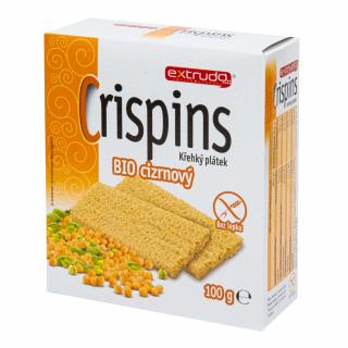 Extrudo Chlebíček cizrnový Crispins bezlepkový 100 g BIO   EXTRUDO