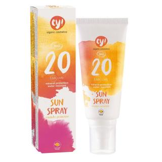 Ey! Opaľovací krém v spreji SPF 20 BIO (100 ml) - 100% prírodný, s minerálnymi pigmentmi