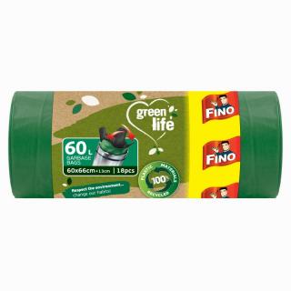 FINO Vrecia na odpadky Green Life Easy pack 27 μm - 60 l (18 ks)