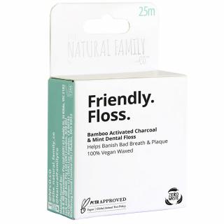 Jack n Jill NFco. Friendly Floss (25 m) - s mätou a aktívnym uhlím