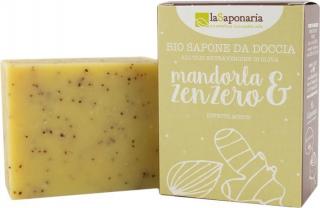 laSaponaria Tuhé olivové mydlo BIO - mandle a zázvor (100 g)