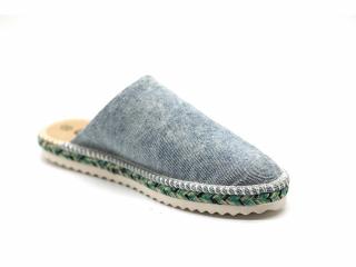 Perky Washed Denim Mule Espadrille