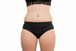 Pinke Welle Menštruačné nohavičky Black Bikini - Medium Black - htr. a ľahká menštruácia (M)