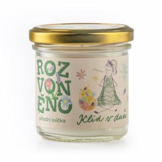 Rozvoněno Vonná sviečka - Pokoj v duši (130 ml) - s levanduľou a pačuli