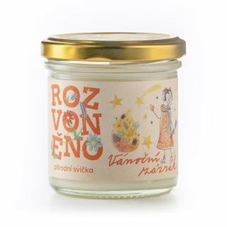 Rozvoněno Vonná sviečka - Vianočný zázrak (130 ml) - s perníkovým korením