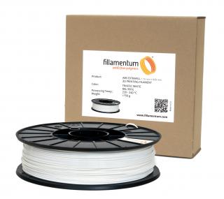 Fillamentum ABS 1,75mm Traffic White Ral 9016