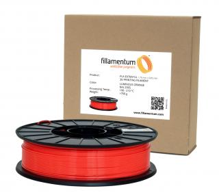 Fillamentum PLA 1,75mm Luminous Orange  RAL 2005