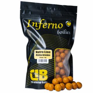 Carp Inferno Boilies Nutra Line - Malina/Broskyňa 20mm, Variant 20 mm 1 kg