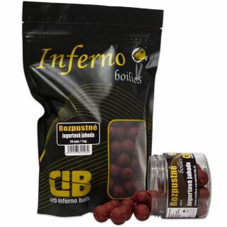 Carp Inferno Rozpustné Boilies Nutra Line Jogurtová Jahoda 20mm, Variant 20 mm 1 kg