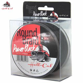 Pletená šnúra Hell-Cat Round Braid Power Black 200m, Variant 0,50mm, 57,50kg