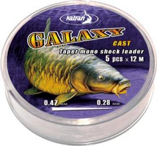 Šokový kónický vlasec Katran GALAXY CAST 0,30-0,47mm 