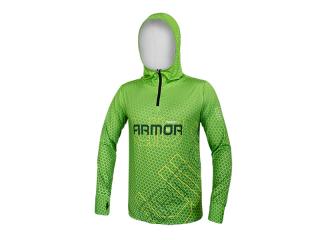 Tričko s kapucňou Delphin UV ARMOR 50+ - Neon (S)