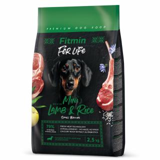 Fitmin For Life Lamb & Rice mini krmivo pre malé psy 2,5 kg