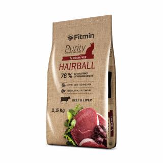 Fitmin Purity Hairball krmivo pre mačky 1,5 kg