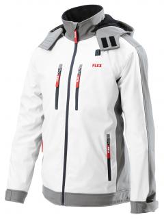 FLEX Aku-vyhrievaná bunda, softshell TJ White 10.8/18.0 Men (FLEX Aku-vyhrievaná bunda, softshell TJ White 10.8/18.0 Men)