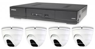 Kamerový set 1x AVTECH DVR DGD1005AV a 4x 5MPx Dome kamera AVTECH DGC5205TSE + 2x napájací zdroj ZADARMO!