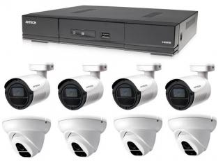 Kamerový set 1x AVTECH DVR DGD1009AV, 4x 2Mpx Dome kamera AVTECH DGC1004XFT a 4x 2Mpx Bullet kamera AVTECH DGC1105YFT + 4x napájací zdroj ZADARMO!