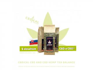 Balance - Konopný čaj s CBD a CBG 40g