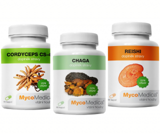 Čaga + Reishi + Cordyceps